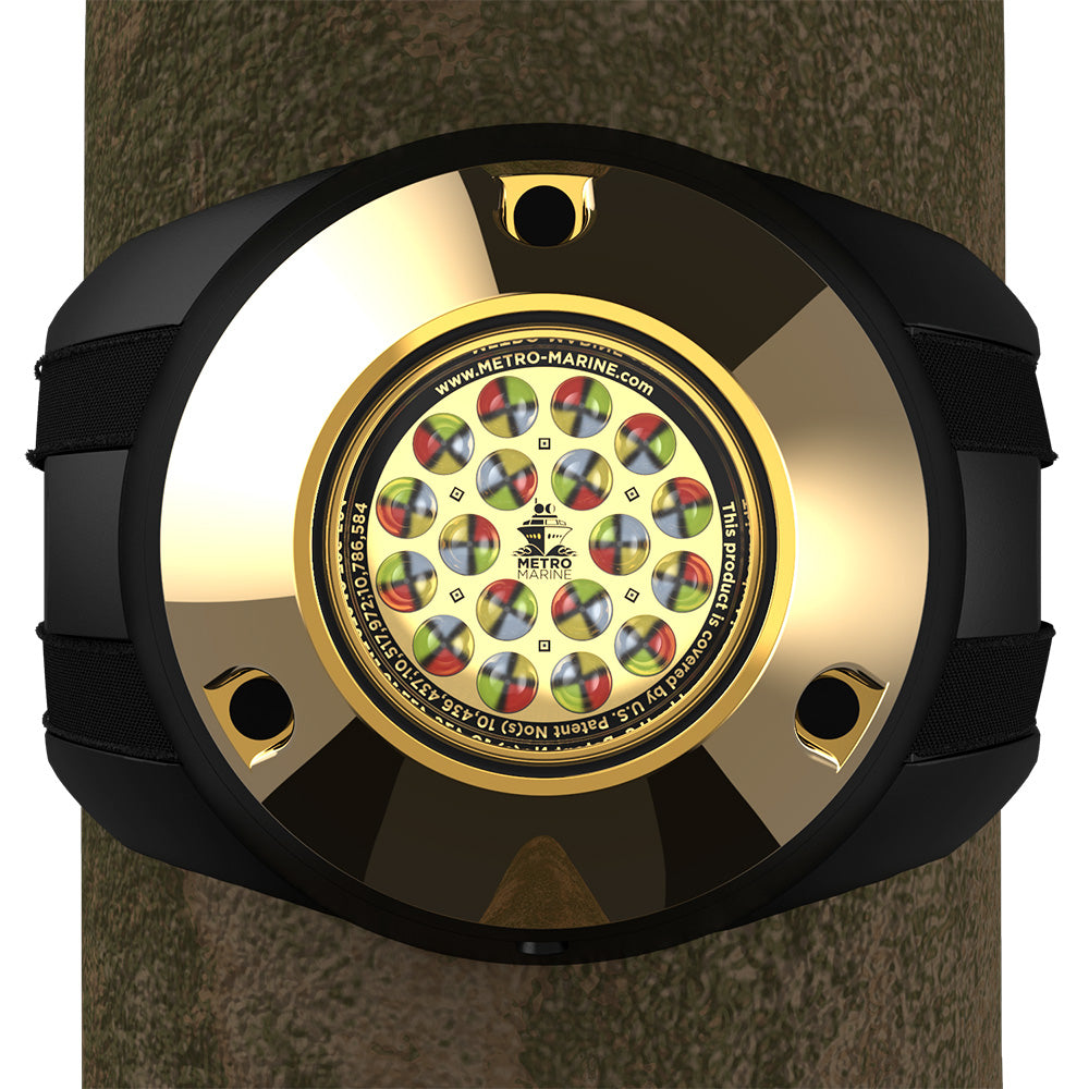 Metro Marine HighOutput Piling Mount Underwater Light wIntelligent Full Spectrum LEDs  RGBW 45 Beam FPMR1FS45