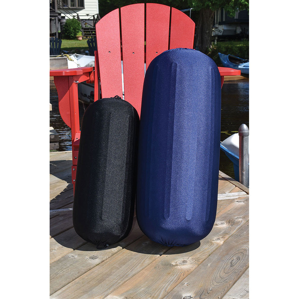 Dock Edge Reversible Fender Cover  BlackBlue  Large DE965069F