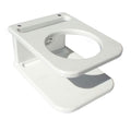 Deep Blue Marine Side Mount Single Drink Holder  Suction Cup Mount  White SSDH