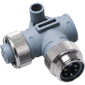 Maretron Mini 90 Deg Male to Female Connector ELBNMNF