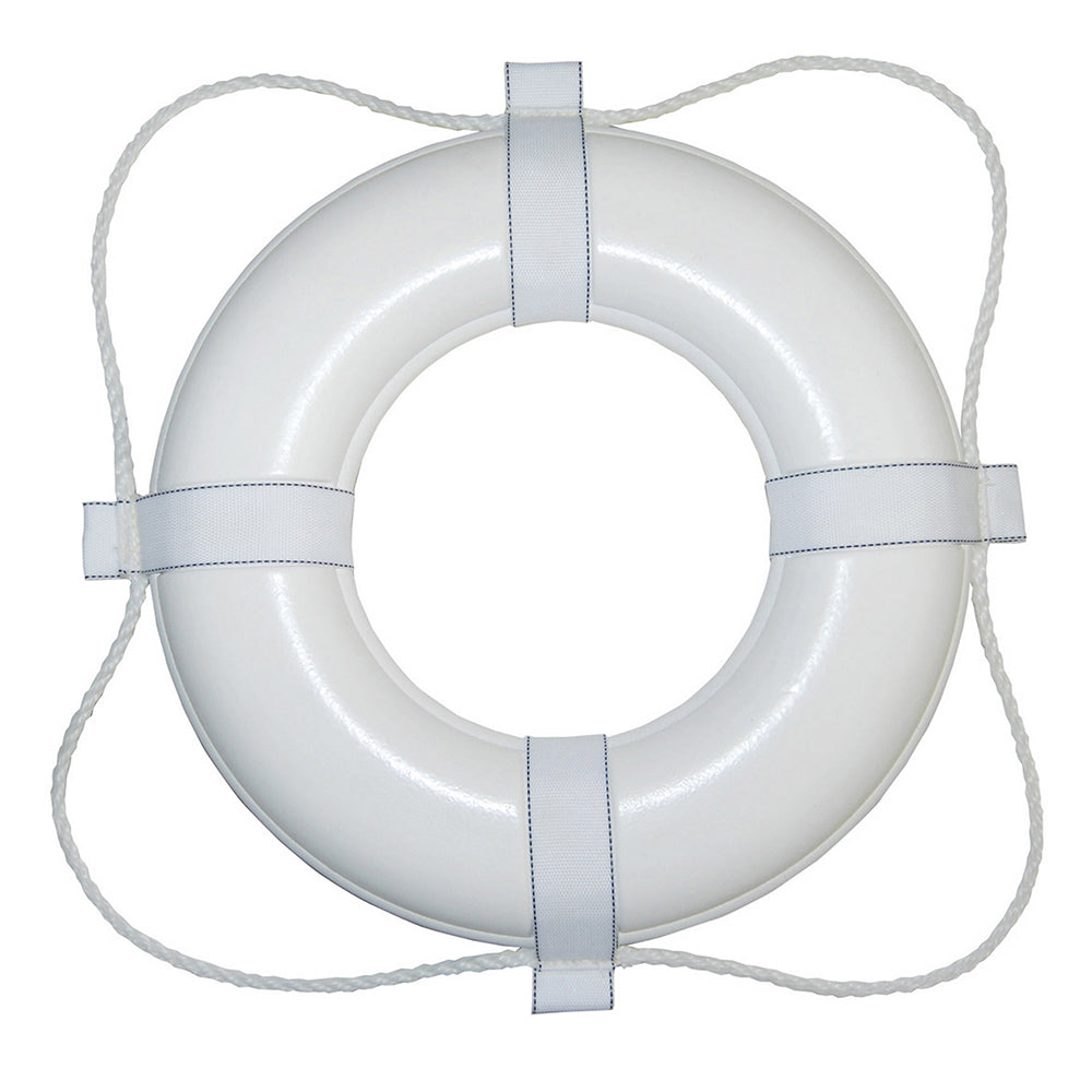 Taylor Made White 30 Foam Ring Buoy wWhite Grab Line 380