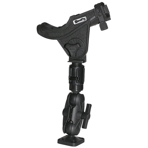 Scotty 162 15 Ball Mount wGear Head Post  241 Side Deck Mount 0162