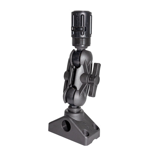 Scotty 162 15 Ball Mount wGear Head Post  241 Side Deck Mount 0162