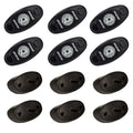 RIGID Industries ASeries Rock Light Kit  6 Red Lights  Black 400263