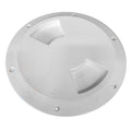SeaDog QuarterTurn Textured Deck Plate wInternal Collar  White  5 3363521