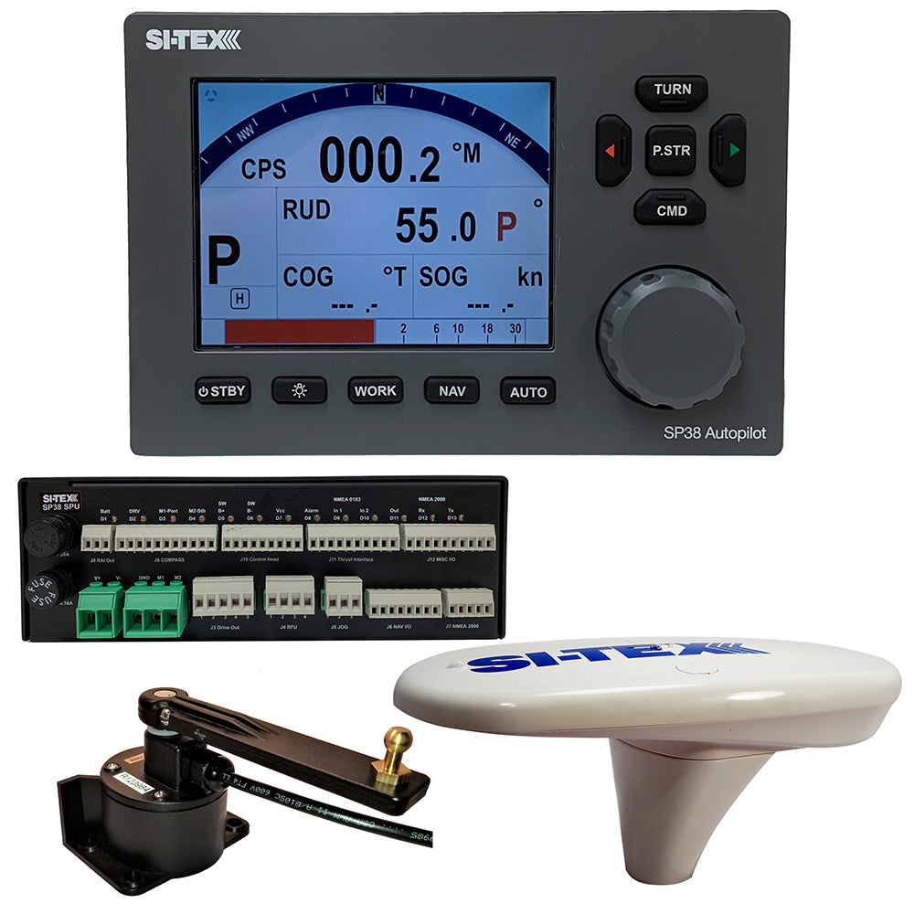 SITEX SP3818 Autopilot Core Pack Including Compact GPS Compass  RotaryFeedback No Pump SP3818