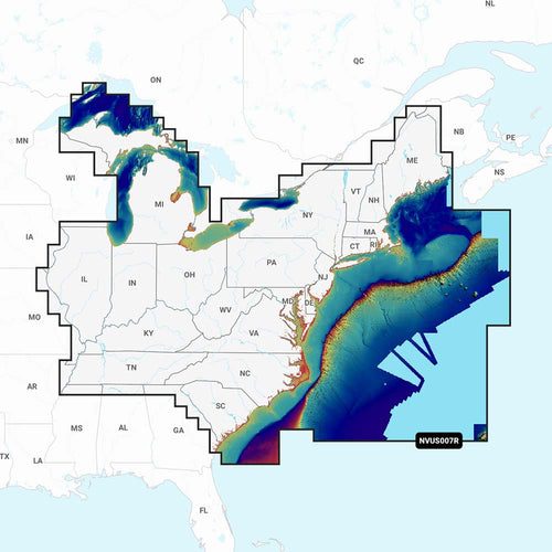 Garmin Navionics Vision NVUS007R US East 010C129100