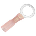 Pacer 2218 AWG Heat Shrink Ring Terminal  38 Stud Size  25 Pack TE1838R25